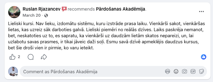 Atsauksme 6
